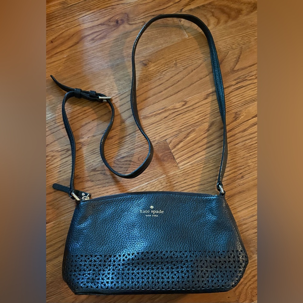 Kate Spade New York Black Mini Shoulder/Crossbody Bag, EUC